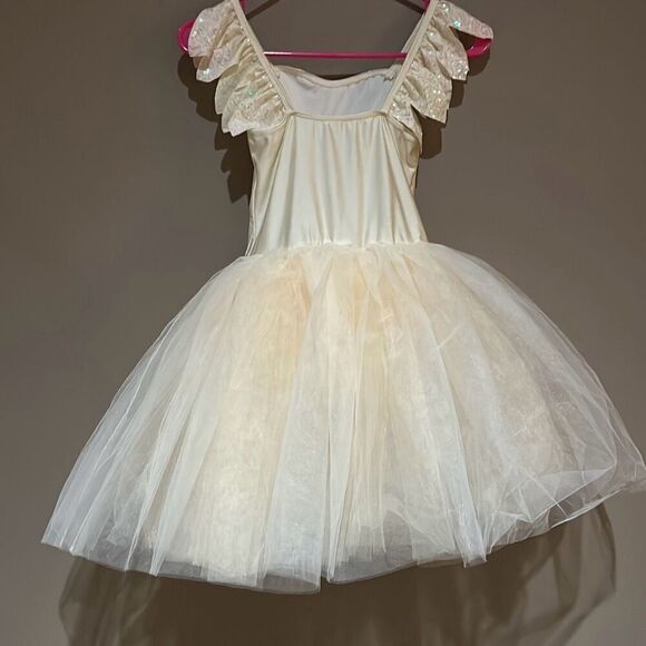 Dance Revolution Ivory Ballet Tutu iridescent XL child girl - Picture 7 of 12